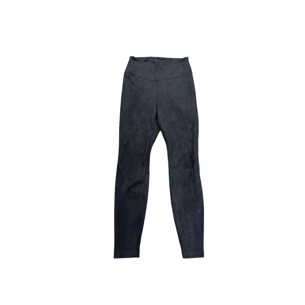 WHBM The Runway Legging Vegan Suede Gray Size 4